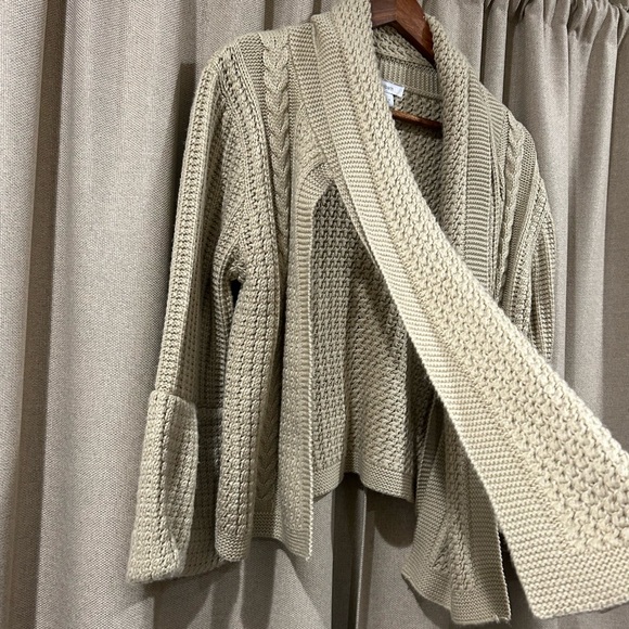 Dress Barn Taupe Knit Cardigan - Picture 3 of 4